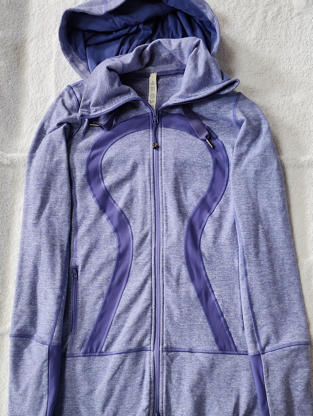 lululemon Woman's In Stride Heather Periwinkle Jacket Size 8 Preowned